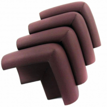 Pack 4 cubre esquinas bebé marrón chocolate