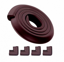 Rollo protector esquinas 5 m+4 esquineras marrón