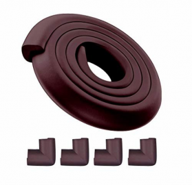 Rollo protector esquinas 5 m+4 esquineras marrón