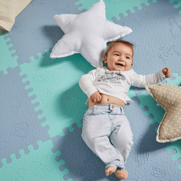 puzzle Lubabymats mint/azul | TiendaSeguridadInfantil...