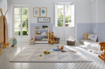 Alfombra puzzle beige/gris LU BABYMATS