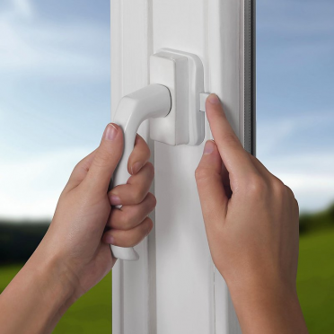 Bloqueo infantil para ventanas y puertas PVC blanco