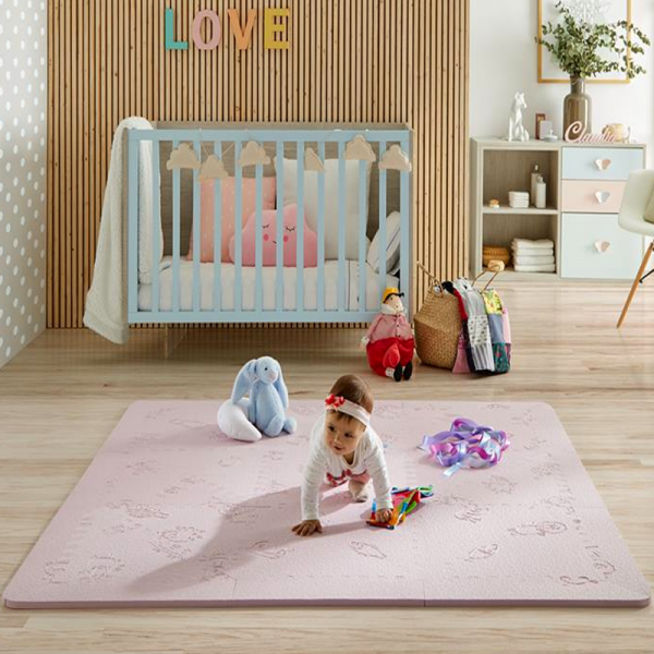 Alfombra puzzle rosa LU BABYMATS TiendaSeguridadInfantil