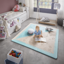 Alfombra de juegos LUBABYMATS MINT-BEIGE