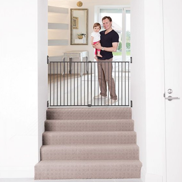 Barrera de seguridad para niños, puerta de escalera para bebé