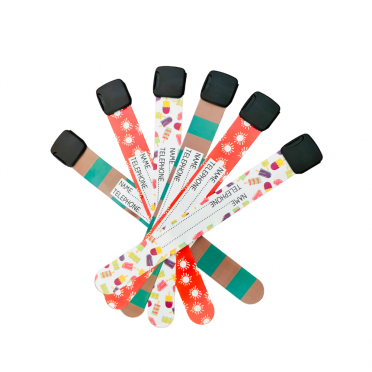 Pack de 2 pulseras identificativas para niños reutilizables y waterproof