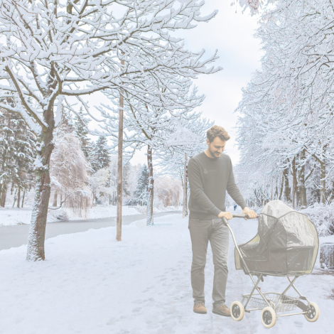 plastico de nieve para coche de bebé