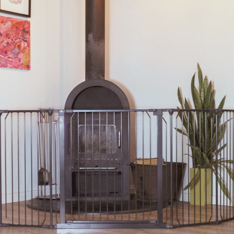 BabyDan Carl XX Wide Safety Gate, black